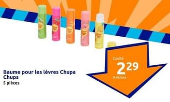 Promotions Baume pour les lèvres chupa chups - Chupa Chups - Valide de 10/04/2024 à 16/04/2024 chez Action