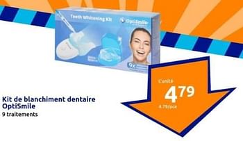 Promoties Kit de blanchiment dentaire optismile - OptiSmile - Geldig van 10/04/2024 tot 16/04/2024 bij Action