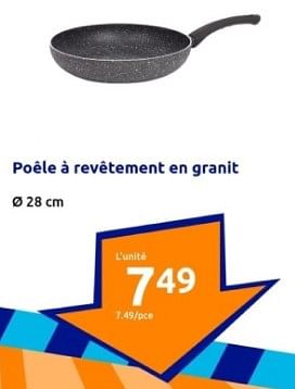 Promoties Poéle à revétement en granit - Huismerk - Action - Geldig van 10/04/2024 tot 16/04/2024 bij Action