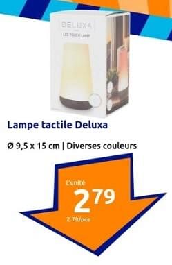Promotions Lampe tactile deluxa - Deluxa - Valide de 10/04/2024 à 16/04/2024 chez Action