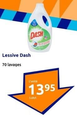 Promoties Lessive dash - Dash - Geldig van 10/04/2024 tot 16/04/2024 bij Action