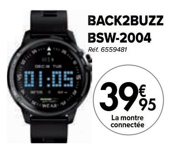 Promoties Back2buzz bsw-2004 smartwatch - Back2buzz - Geldig van 02/04/2024 tot 01/05/2024 bij Carrefour