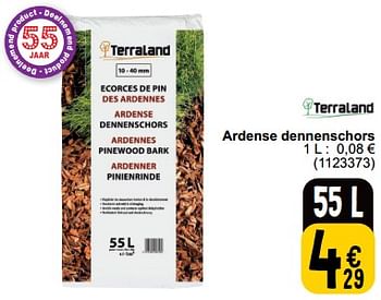 Promotions Ardense dennenschors - Terraland - Valide de 16/04/2024 à 22/04/2024 chez Cora