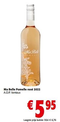 Ma belle pomelle rosé 2022 a.o.p. ventoux-Rosé wijnen