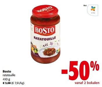 Promoties Bosto ratatouille - Bosto - Geldig van 10/04/2024 tot 23/04/2024 bij Colruyt