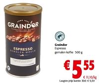 Graindor espresso gemalen koffie-Graindor