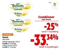 Promoties Balade alle boter - Balade - Geldig van 10/04/2024 tot 23/04/2024 bij Colruyt