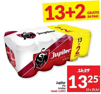 Promotions Jupiler pils - Jupiler - Valide de 16/04/2024 à 21/04/2024 chez Intermarche
