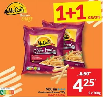 Promotions Mccain klassieke ovenfrieten - Mc Cain - Valide de 16/04/2024 à 21/04/2024 chez Intermarche
