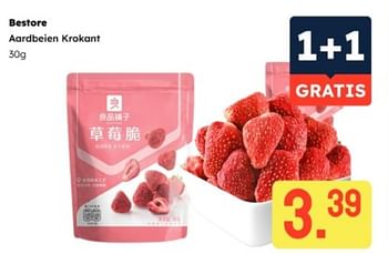 Promoties Bestore aardbeien krokant - Huismerk - Ochama - Geldig van 08/04/2024 tot 20/04/2024 bij Ochama