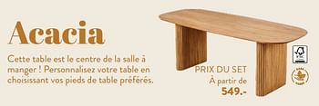 Promoties Cette table - Huismerk - Casa - Geldig van 28/03/2024 tot 01/05/2024 bij Casa