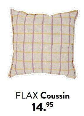 Promoties Flax coussin - Huismerk - Casa - Geldig van 28/03/2024 tot 01/05/2024 bij Casa