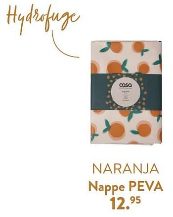 Promotions Naranja nappe peva - Produit maison - Casa - Valide de 28/03/2024 à 01/05/2024 chez Casa