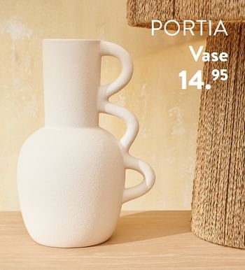 Promoties Portia vase - Huismerk - Casa - Geldig van 28/03/2024 tot 01/05/2024 bij Casa