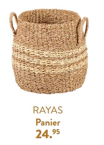 Promotions Rayas panier - Produit maison - Casa - Valide de 28/03/2024 à 01/05/2024 chez Casa
