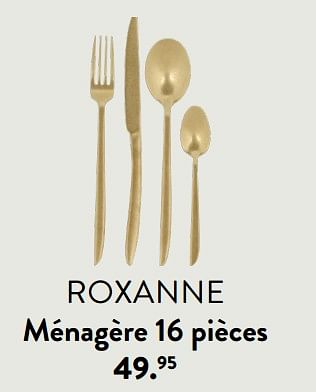 Promotions Roxanne ménagère 16 pièces - Produit maison - Casa - Valide de 28/03/2024 à 01/05/2024 chez Casa