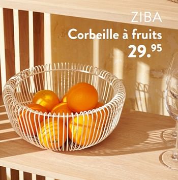 Promotions Ziba corbeille à fruits - Produit maison - Casa - Valide de 28/03/2024 à 01/05/2024 chez Casa