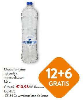 Promotions Chaudfontaine natuurlijk mineraalwater - Chaudfontaine - Valide de 10/04/2024 à 23/04/2024 chez OKay