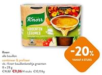 Promoties Knorr bouillonketeltje groenten - Knorr - Geldig van 10/04/2024 tot 23/04/2024 bij OKay
