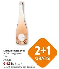 La baume rosé 2021 a.o.p. languedoc-Rosé wijnen