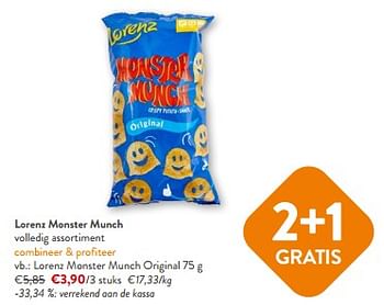 Promotions Lorenz monster munch original - Lorenz Monster Munch - Valide de 10/04/2024 à 23/04/2024 chez OKay