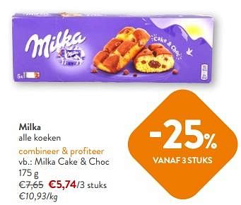Promoties Milka cake + choc - Milka - Geldig van 10/04/2024 tot 23/04/2024 bij OKay