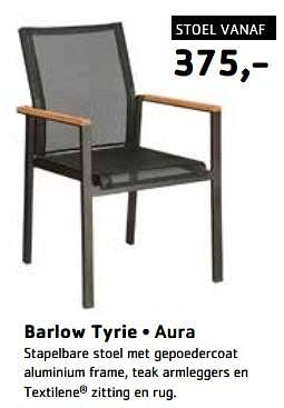 Promoties Barlow tyrie aura stoel - Barlow Tyrie - Geldig van 17/03/2024 tot 31/05/2024 bij Sijben