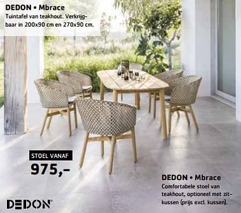 Promotions Dedon mbrace stoel - Dedon - Valide de 17/03/2024 à 31/05/2024 chez Sijben