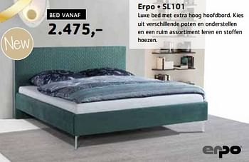 Promoties Erpo sl101 bed - Erpo - Geldig van 17/03/2024 tot 31/05/2024 bij Sijben