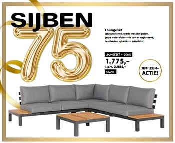 Promoties Loungeset - Huismerk - Sijben - Geldig van 17/03/2024 tot 31/05/2024 bij Sijben