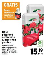 Promoties Dcm potgrond geraniums + bloeiende planten - DCM - Geldig van 10/04/2024 tot 23/04/2024 bij Gamma