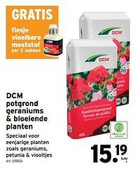Dcm potgrond geraniums + bloeiende planten-DCM