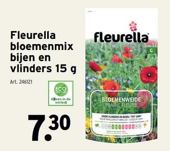 Promotions Fleurella bloemenmix bijen en vlinders - Fleurella - Valide de 10/04/2024 à 23/04/2024 chez Gamma