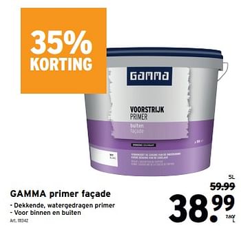 Promoties Gamma primer façade - Gamma - Geldig van 10/04/2024 tot 23/04/2024 bij Gamma