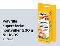 Promoties Polyfilla supersterke houtvuller - Polyfilla - Geldig van 10/04/2024 tot 23/04/2024 bij Gamma