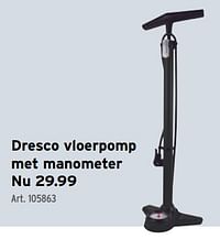 Dresco vloerpomp met manometer-Dresco