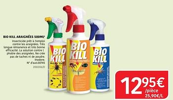 Promoties Bio kill araignées - Bio Kill - Geldig van 04/04/2024 tot 30/06/2024 bij HandyHome