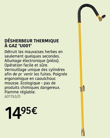 Promoties Désherbeur thermique à gaz u001 - Practo Garden - Geldig van 04/04/2024 tot 30/06/2024 bij HandyHome