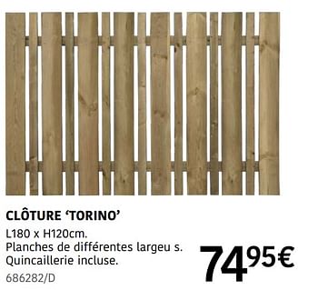 Promotions Clôture torino - Cartri - Valide de 04/04/2024 à 30/06/2024 chez HandyHome