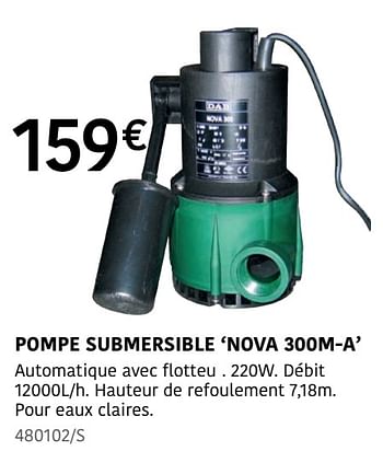 Promotions Dab pompe submersible nova 300m-a - Dab - Valide de 04/04/2024 à 30/06/2024 chez HandyHome