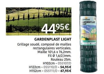 Promotions Gardenplast light - Giardino - Valide de 04/04/2024 à 30/06/2024 chez HandyHome