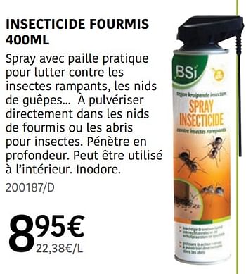 Promoties Insecticide fourmis - BSI - Geldig van 04/04/2024 tot 30/06/2024 bij HandyHome