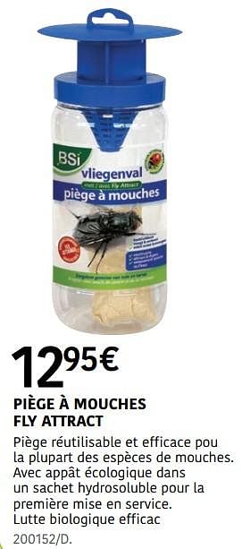 Promoties Piège à mouches fly attract - BSI - Geldig van 04/04/2024 tot 30/06/2024 bij HandyHome