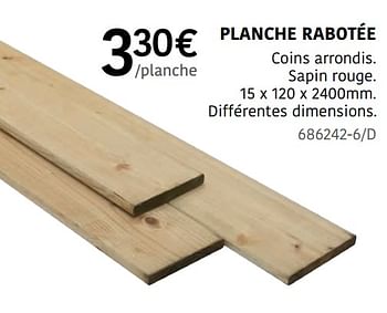 Promoties Planche rabotée - Cartri - Geldig van 04/04/2024 tot 30/06/2024 bij HandyHome