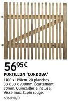 Promotions Portillon cordoba - Cartri - Valide de 04/04/2024 à 30/06/2024 chez HandyHome