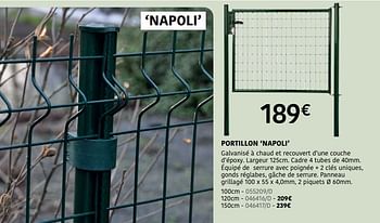 Promotions Portillon napoli - Giardino - Valide de 04/04/2024 à 30/06/2024 chez HandyHome