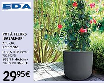 Promoties Pot à fleurs basalt up - EDA - Geldig van 04/04/2024 tot 30/06/2024 bij HandyHome