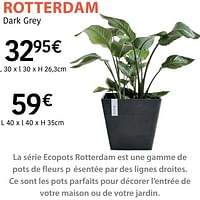 Promotions Rotterdam dark grey - Ecopots - Valide de 04/04/2024 à 30/06/2024 chez HandyHome