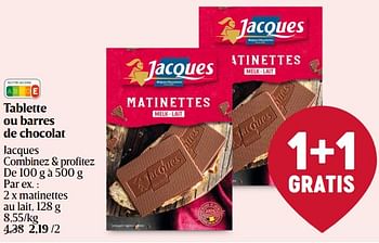 Promoties Matinettes au lait - Jacques - Geldig van 11/04/2024 tot 17/04/2024 bij Delhaize