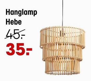 Promoties Hanglamp hebe - Huismerk - Kwantum - Geldig van 15/04/2024 tot 05/05/2024 bij Kwantum